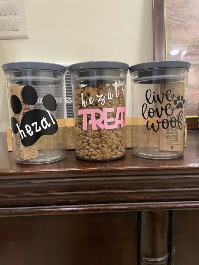 Treats and Treasure Jar gray lid